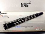 Perfect Replica AAA Montblanc Stainless Steel Clip Blue And Black Rollerball Special Edition Pen